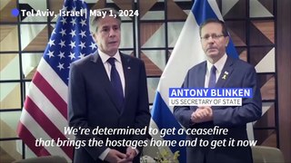 Blinken says US 'determined' for Israel-Hamas deal 'now'