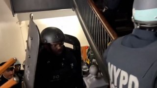 Watch: Riot police raid Columbia University over Gaza protests in new video footage