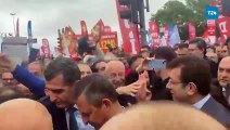 CHP Genel Başkanı Özgür Özel ve İBB Başkanı Ekrem İmamoğlu, Saraçhane'de