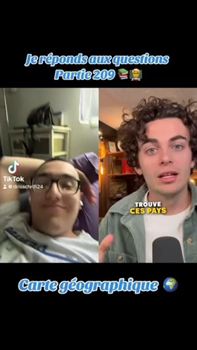 Je réponds aux questions pt 209 (carte géographique) ‍