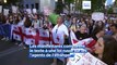 Des manifestants pro-UE en Géorgie contre un projet de loi controversé
