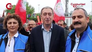 DEM Parti Eş Genel Başkanı Tuncer Bakırhan'dan Saraçhane'de '1 Mayıs' mesajı