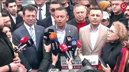 Özgür Özel Saraçhane'de basın açıklaması yaptı: Taksim emekçilerindir