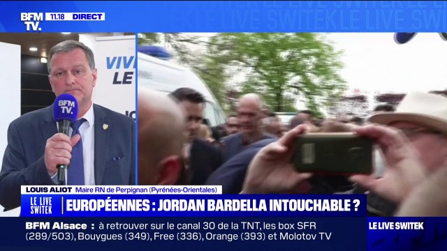 Européennes: L'objectif est d'être largement devant la candidate de M. Macron assure Louis Aliot (maire RN de Perpignan)