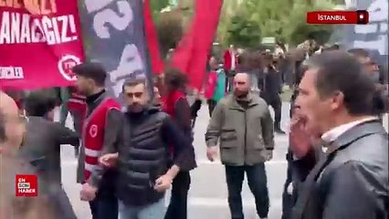 Erkan Baş, Saraçhane'de polislerle tartıştı