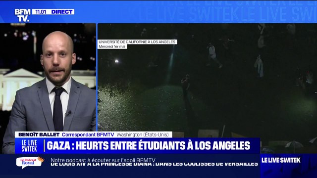 Des affrontements ont lieu sur le campus de l'université d'UCLA à Los Angeles entre manifestants pro-palestiniens et pro-israéliens