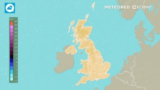 UK Modelled Accumulated Precipitation for the next days