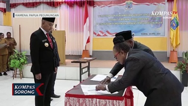 Lengkapi Struktur Pemerintahan Pj Gubernur Papua Pegunungan Lantik 15 Pejabat Definitif Eselon II