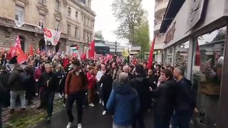 Défilé du 1er-Mai à Saint-Etienne : ambiance tendue avec Raphaël Glucksman
