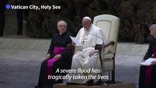 Pope Francis prays for Kenyan flood victims