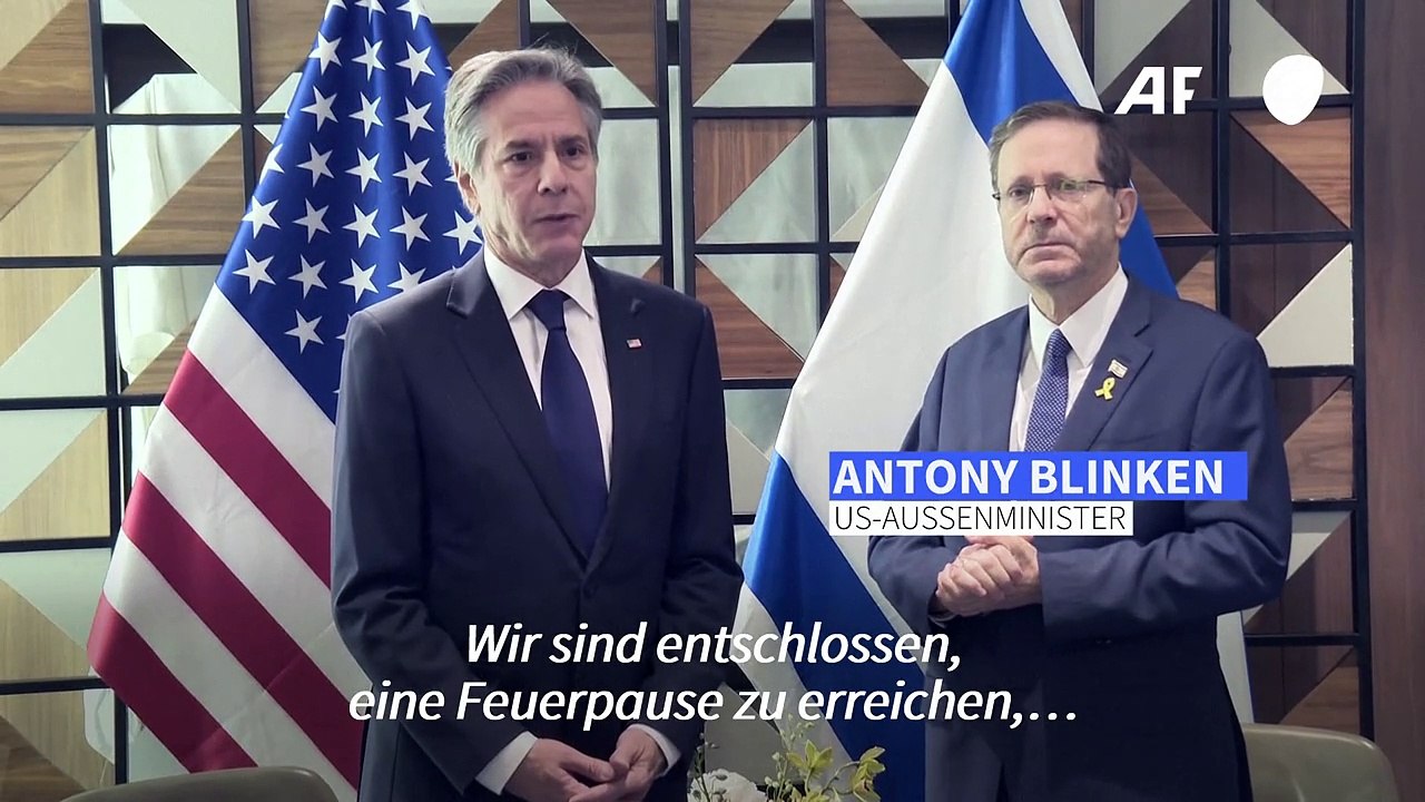 Blinken: USA wollen 'jetzt' Feuerpause und Freilassung der Geiseln im Gazastreifen