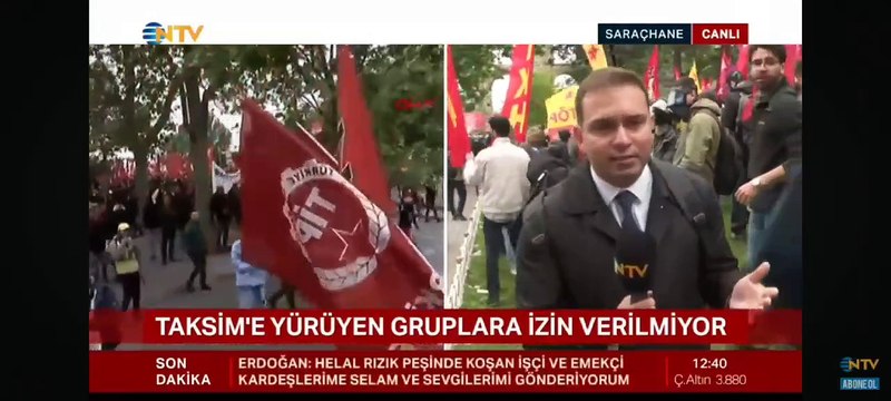 NTV yayınında Taksim protestosu: Saray'ın 1 Mayıs korkusu