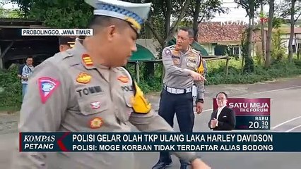Olah TKP Ulang Laka Harley Davidson Tewaskan Suami-Istri, Polisi: Moge Korban Tak Terdaftar