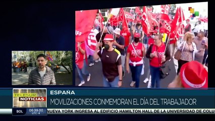 Download Video: En Barcelona movilizaciones conmemoran el día del trabajador