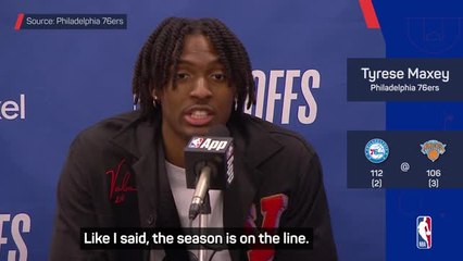 Saving 76ers' season was the only thing on Maxey's mind