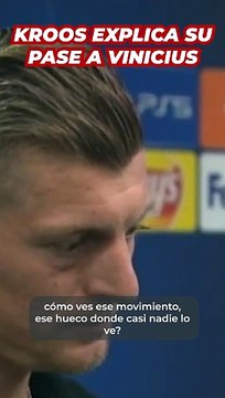 Kroos explica su pase a Vinicius