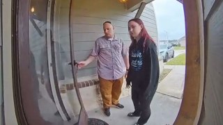 Vibrant daughter leaves mom daily messages on doorbell camera