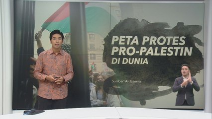 Peta protes Pro-Palestin di dunia