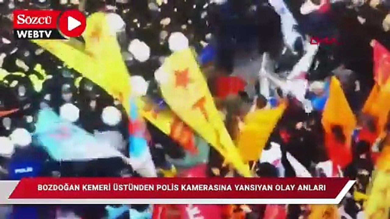 Bozdoğan kemeri üstünden polis kamerasına yansıyan olay anları