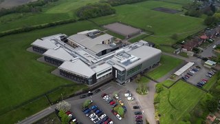 Drone footage of Birley Academy, Sheffield, after person arrested for attempted murder
