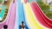 Rainbow water slides waterpark holiday #bluesilver #waterpark #amusementpark