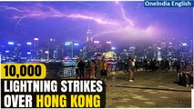 Hong Kong Thunderstorm: 10,000 Lightning Strikes Overnight, Alerts Issued | Oneindia News