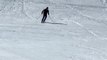 Skier Rolls Down Snowy Mountain While Attempting Stunt