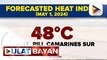 PAGASA: Heat index sa 35 lugar sa bansa, posibleng umabot sa danger level ngayong araw; isa o dalawang bagyo, inaasahang papasok sa PAR ngayong Mayo