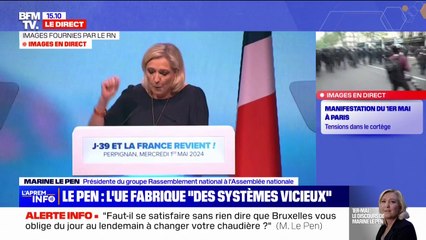 Marine Le Pen: "Notre vision de l'Europe croit au progrès, à la science, pas à la décroissance"