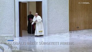 Globális békét sürgetett Ferenc pápa