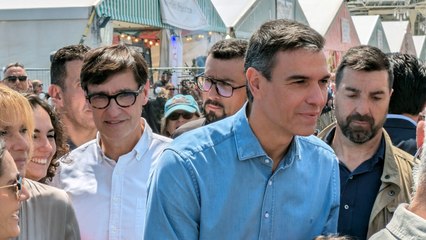 La visita sorpresa de Sánchez a la Feria de Abril de Barcelona