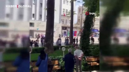Denizli'deki 1 Mayıs kutlamalarında LGBT bayrağı gerilimi