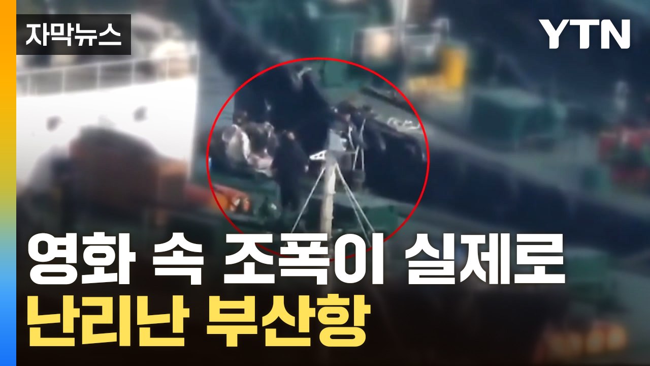 [자막뉴스] "너무 두려웠다"...조폭들, 부산항 배 위로 '우르르' / YTN