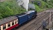 Steam engine Blue Peter passes through Wellington, Shropshire