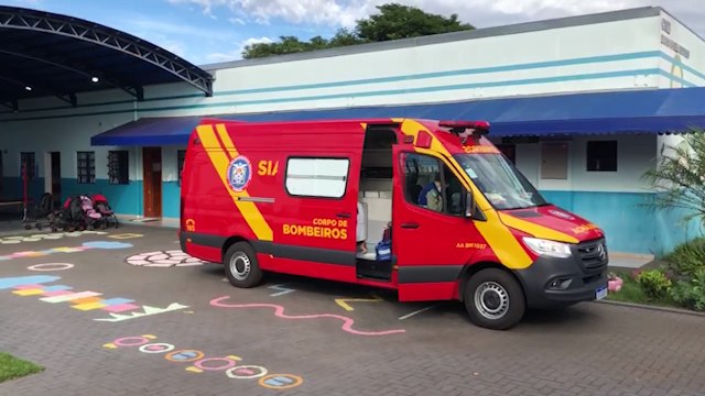 Criança quebra o braço em Cmei e precisa ser socorrida pelo Corpo de Bombeiros