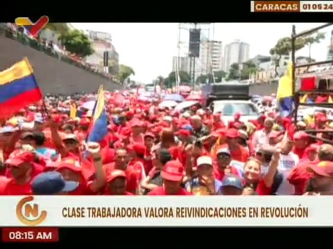Venezolanos celebraron las reivindicaciones laborales que garantizan bienestar y estabilidad