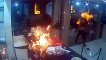 Três pessoas ficam feridas durante incêndio em churrascaria no RJ; vídeo