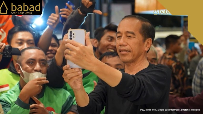 Presiden Joko Widodo Santap Mie Gacoan dan Sapa Warga di Mataram