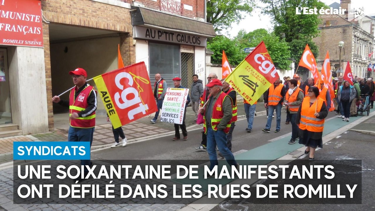 Manifestation du 1er mai : une soixantaine de manifestants à Romilly-sur-Seine