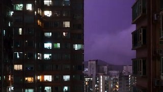 Hong Kong registra quase 10.000 raios em uma noite
