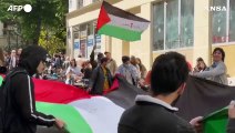 Parigi, mobilitazione di studenti filo-palestinesi alla Sorbona