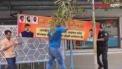 किरण सामंत वेगळ्या वाटेवर...कार्यालयासमोरील उदय सामंतांचे बॅनर, फोटो हटवले...