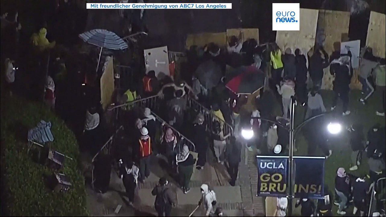 Gaza-Proteste an US-Unis: Gewalttätige Zusammenstöße in Los Angeles
