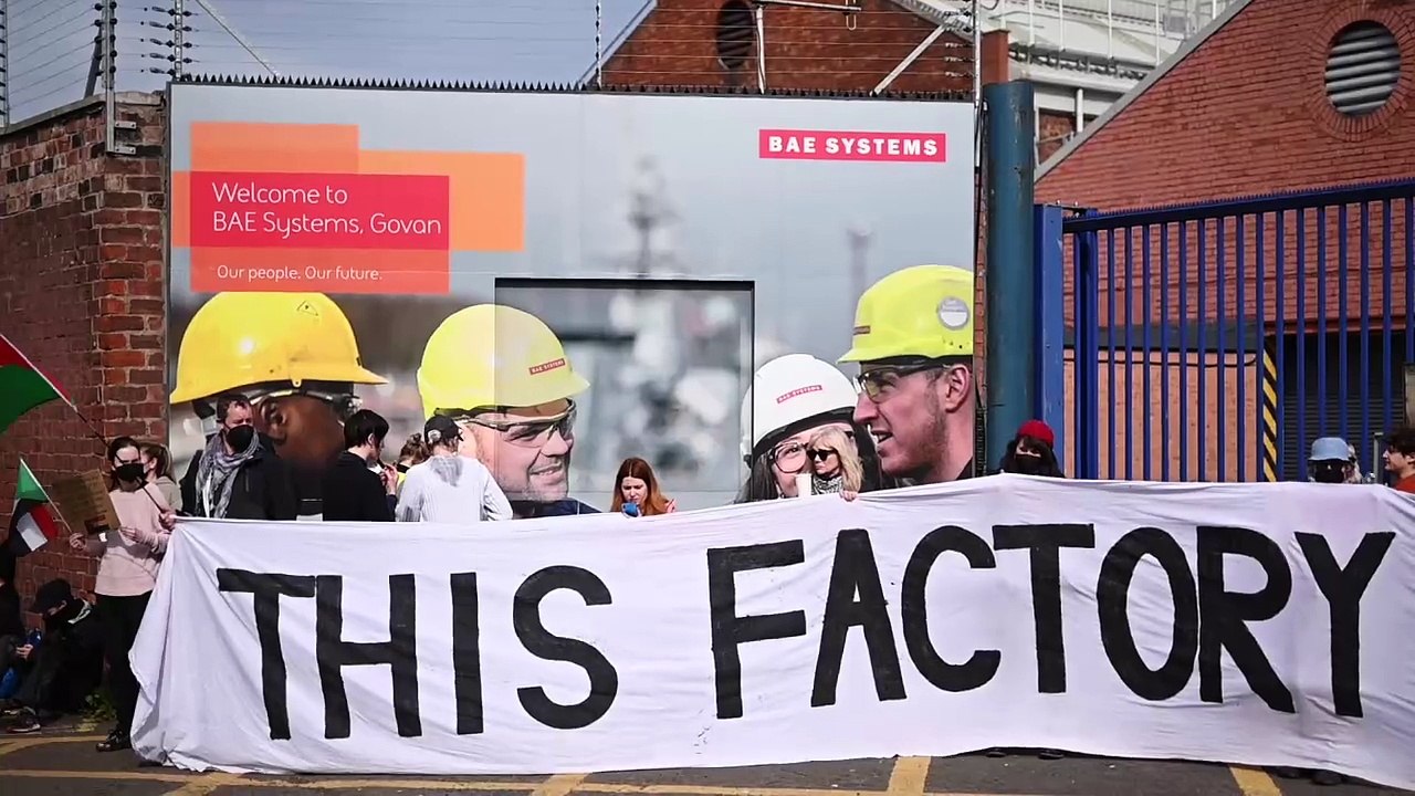 Blockade at BAE Systems Glasgow