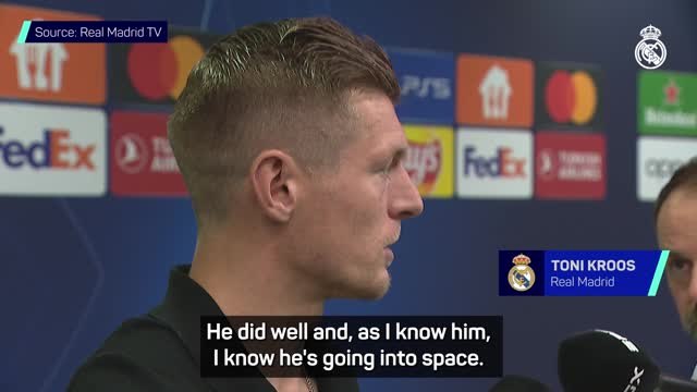 'Credit to Vini' - Kroos on his incredible assist