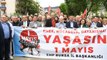 Osmangazi'de coşkulu 1 Mayıs yürüyüşü