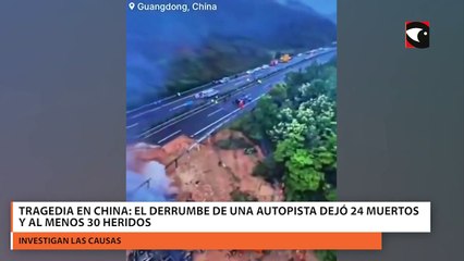 Tragedia en China: el derrumbe de una autopista dejó 24 muertos y al menos 30 heridos