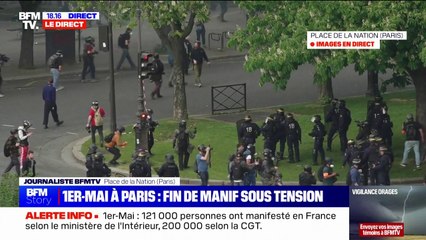 Download Video: 1er-Mai: 45 personnes ont été interpellées à Paris en marge des manifestations