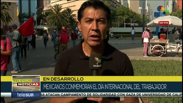 Mexicanos se movilizan por mejoras laborales