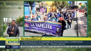 Pdte. de Bolivia participó en acto por el Día Internacional del Trabajador